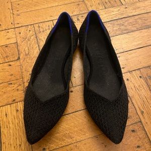 Rothy Black Honeycomb Point